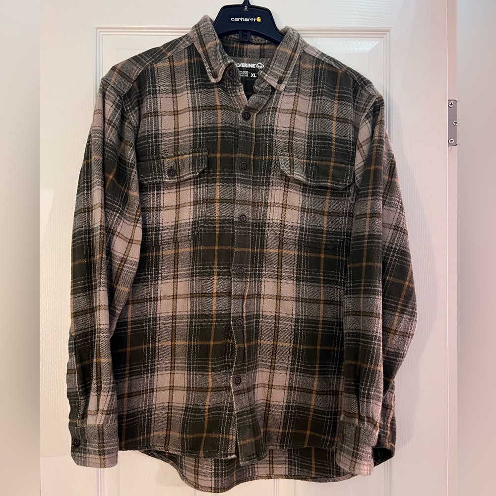 Men’s Green Wolverine Flannel